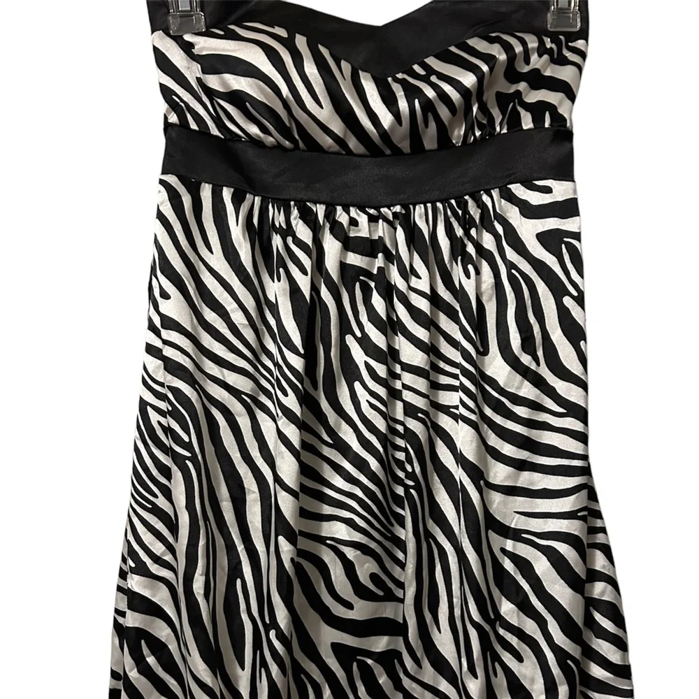 Red berry, zebra print dress - Picture 1 of 1